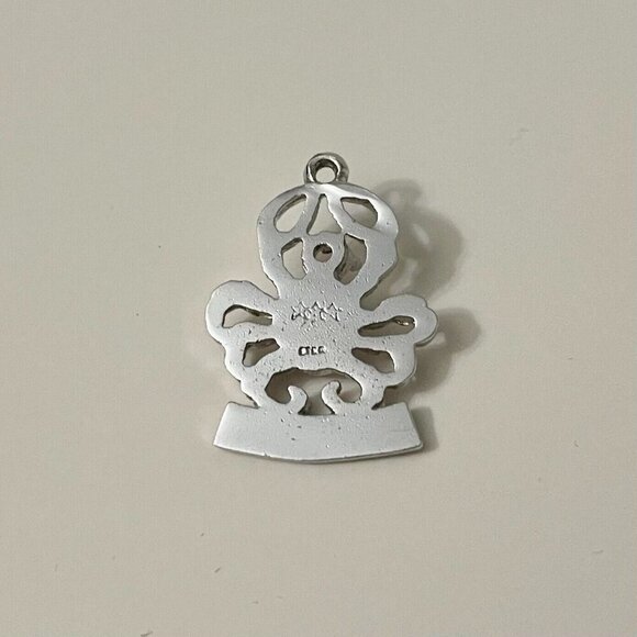 Vintage Cancer Sterling Silver Astrology Sign Charm Crab No Loop - Picture 4 of 7